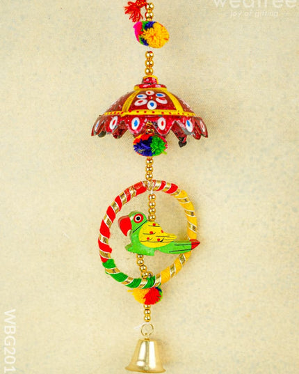 Parrot Thoran with Bell - Set of 2 - 15 inch - WBG2011 - Thorans RG