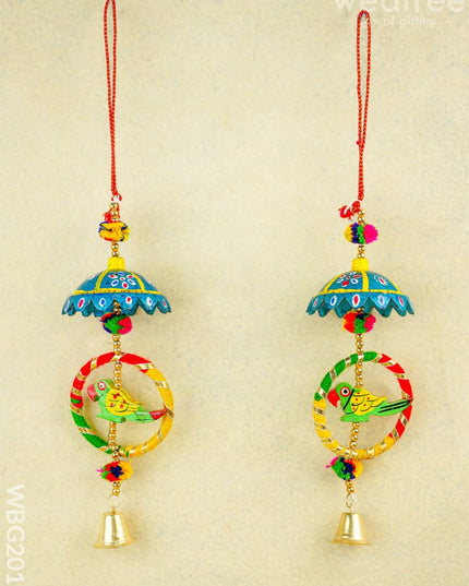 Parrot Thoran with Bell - Set of 2 - 15 inch - WBG2011 - Thorans RG