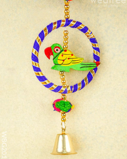 Parrot Thoran with Bell - Set of 2 - 15 inch - WBG2011 - Thorans RG
