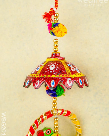 Parrot Thoran with Bell - Set of 2 - 15 inch - WBG2011 - Thorans RG