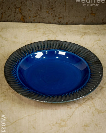Pasta Plate - 8 Inch (Blue) Wl0215 Ceramics