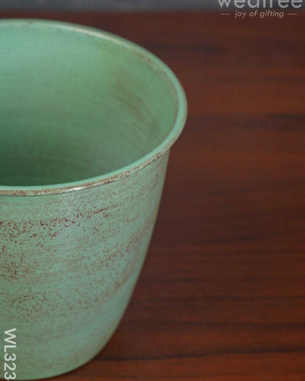 Pastel Green Planter Pot & Stand - Wl3234 Planters
