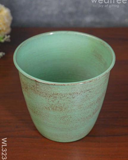 Pastel Green Planter Pot & Stand - Wl3234 Planters