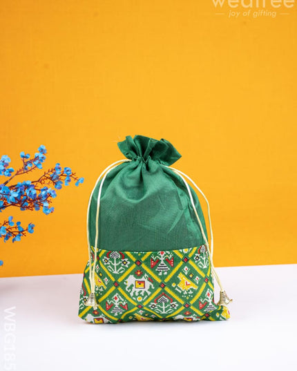 Patola Design String Bag - 8x11 inch - WBG1858 - String Bags