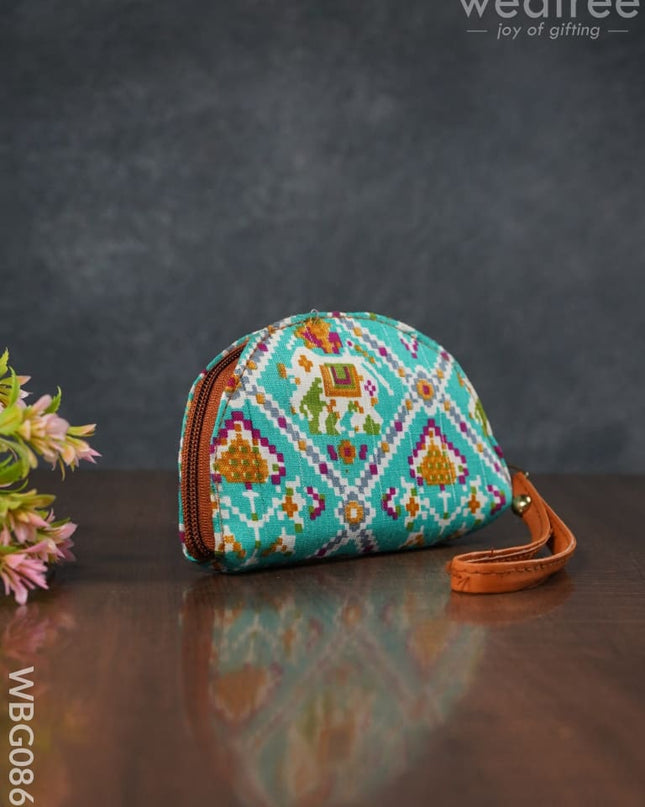 Patola Printed Fabric Clutch - Wbg0860 Clutches & Purses