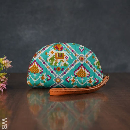 Patola Printed Fabric Clutch - Wbg0860 Clutches & Purses