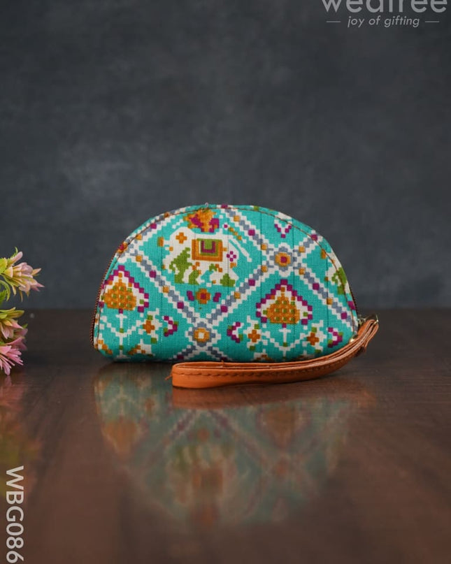 Patola Printed Fabric Clutch - Wbg0860 Clutches & Purses
