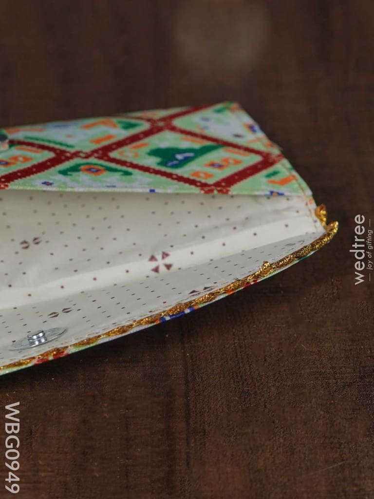 Patola Printed Fabric Purse - Wbg0949 Clutches & Purses
