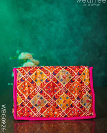 Patola Printed Jewel Organizer With Foldable Pouches - Medium Wbg0926 Jewellery Holders