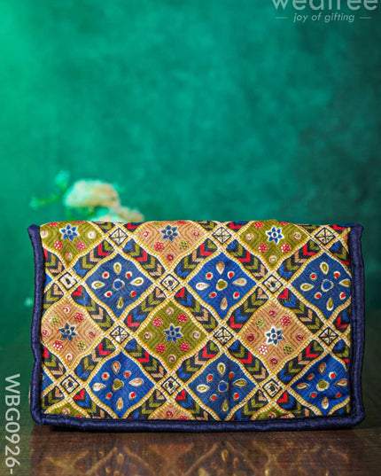 Patola Printed Jewel Organizer With Foldable Pouches - Medium Wbg0926 Jewellery Holders