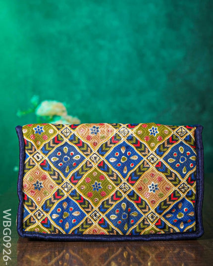 Patola Printed Jewel Organizer With Foldable Pouches - Medium Wbg0926 Jewellery Holders