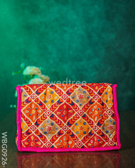Patola Printed Jewel Organizer With Foldable Pouches - Medium Wbg0926 Jewellery Holders