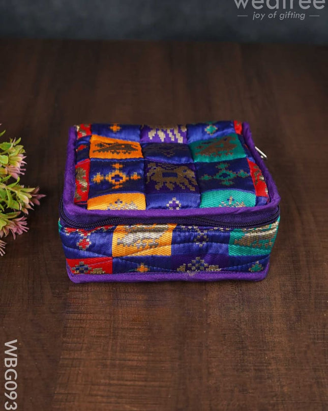 Patola Printed Jewel Pouch - Small Wbg0936 Jewellery Holders