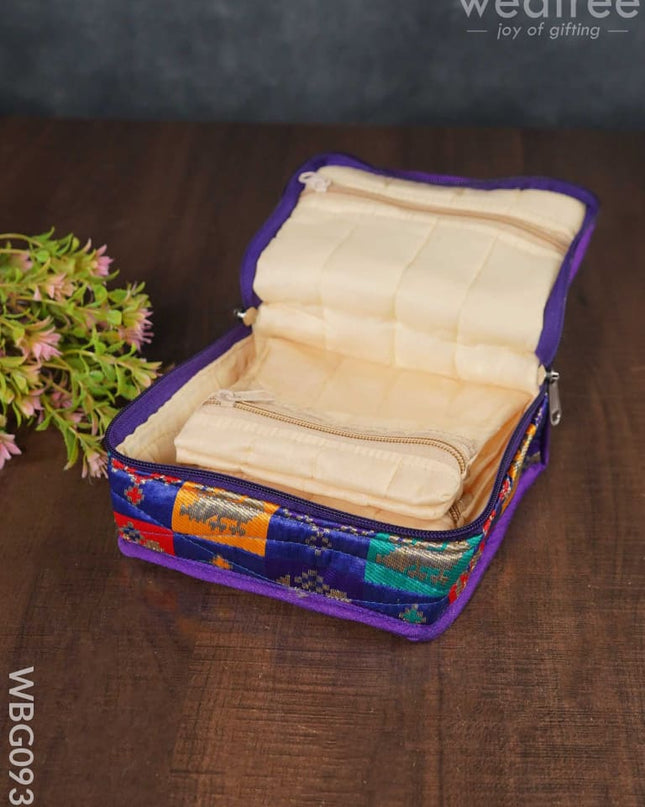 Patola Printed Jewel Pouch - Small Wbg0936 Jewellery Holders