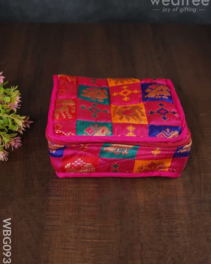 Patola Printed Jewel Pouch - Small Wbg0936 Jewellery Holders