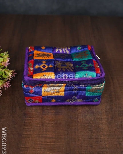 Patola Printed Jewel Pouch - Small Wbg0936 Jewellery Holders