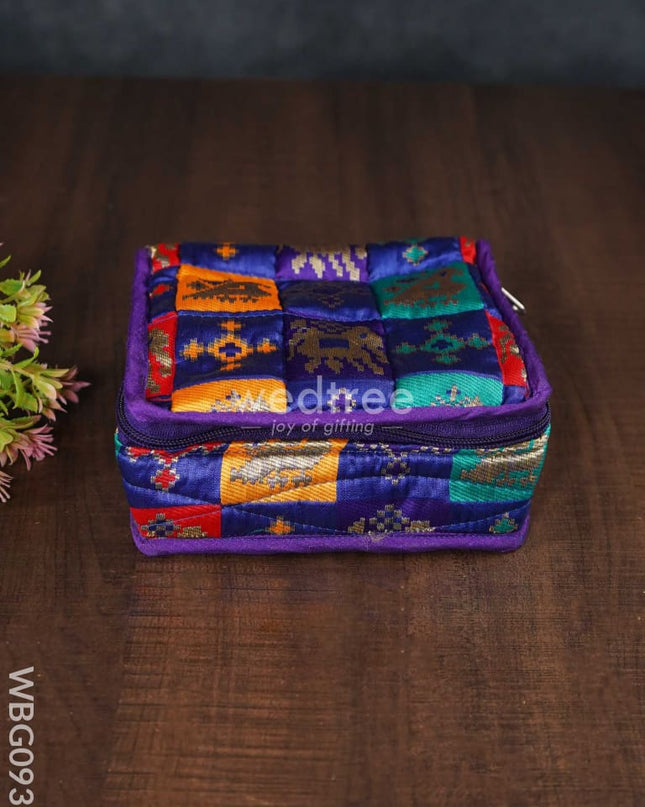 Patola Printed Jewel Pouch - Small Wbg0936 Jewellery Holders