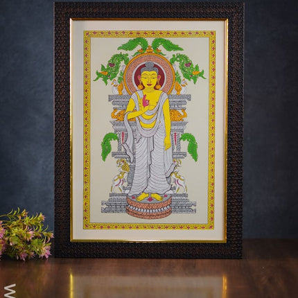 Pattachitra Painting Buddha - 18 X 12 Wl2837 Paintings