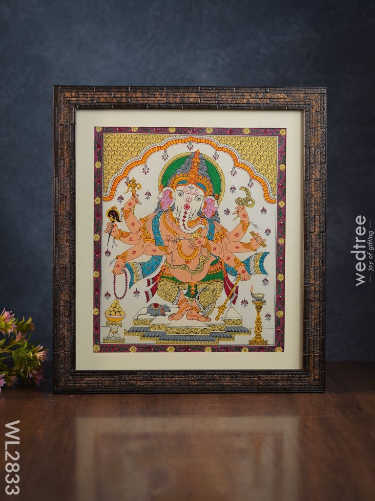 Pattachitra Painting Ganesha - 12 X 10 Wl2833 Paintings