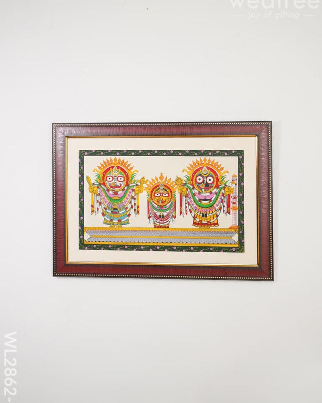 Pattachitra Painting Lord Jagannath Darbar - Wl2862 18 X 12 Inch Paintings