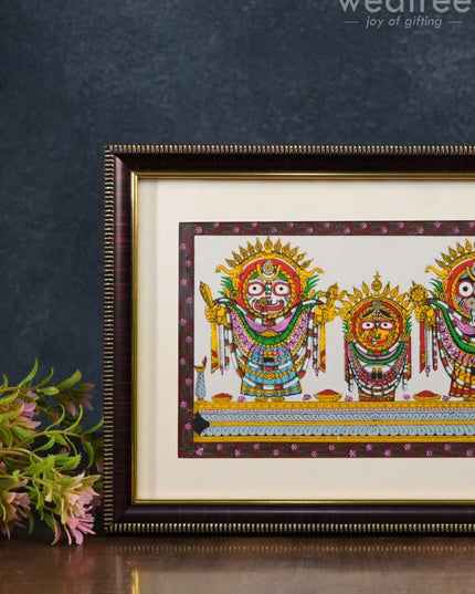 Pattachitra Painting Lord Jagannath Darbar - 10 X 7 Wl2862 Paintings