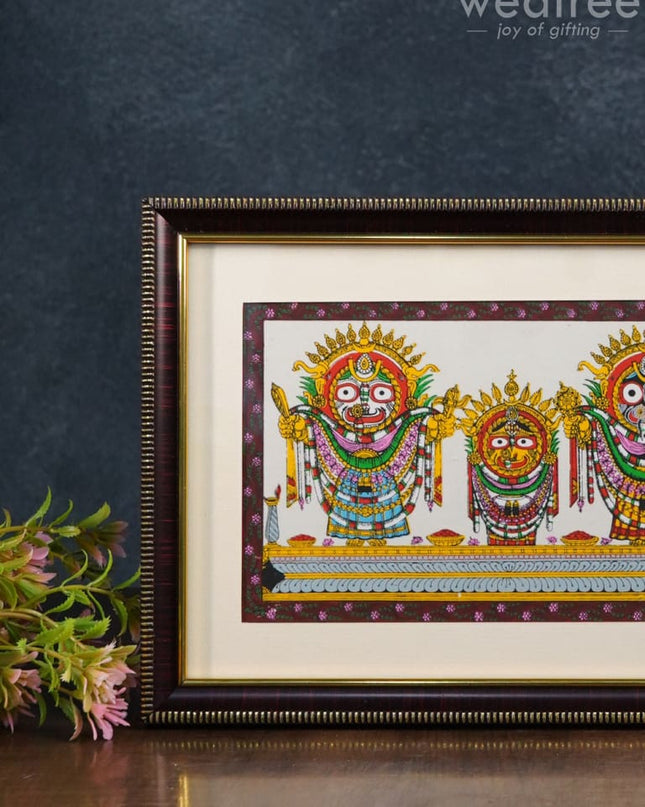 Pattachitra Painting Lord Jagannath Darbar - 10 X 7 Wl2862 Paintings