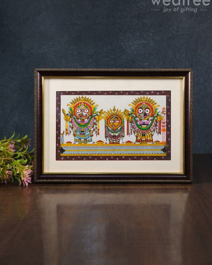 Pattachitra Painting Lord Jagannath Darbar - 10 X 7 Wl2862 Paintings