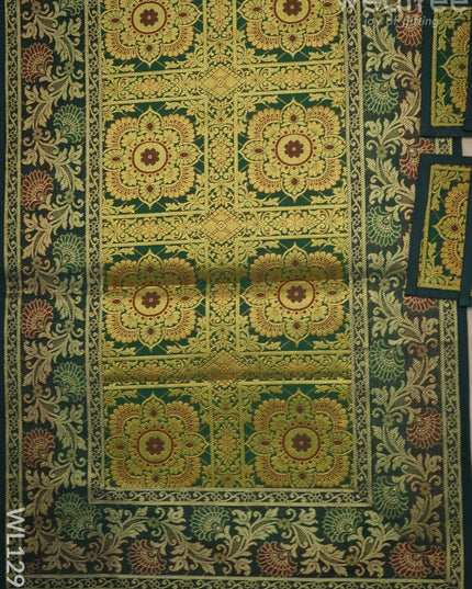 Peacock Design Cotton Table Cloth With Tea Coaster Covers - Wl1295 Dining Essentials