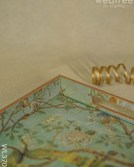 Digital Printed Peacock Tray - 15 X 9 Wl3705 Wooden Trays