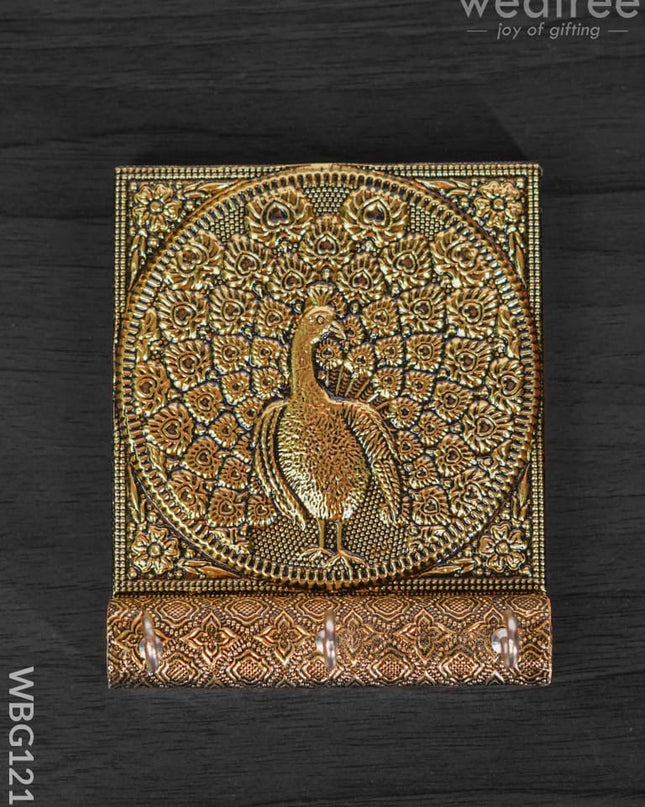 Peacock Gold Oxidised Keystand - Wbg1216 Key Hangers