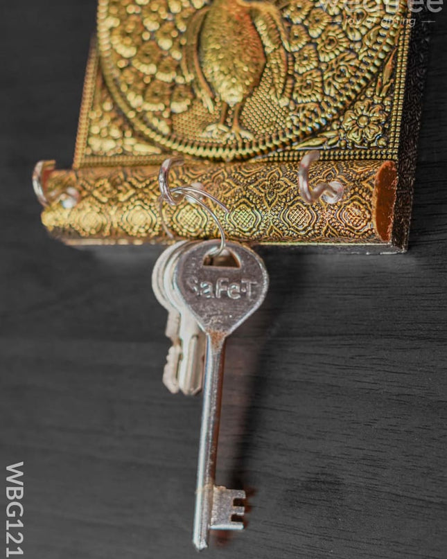 Peacock Gold Oxidised Keystand - Wbg1216 Key Hangers