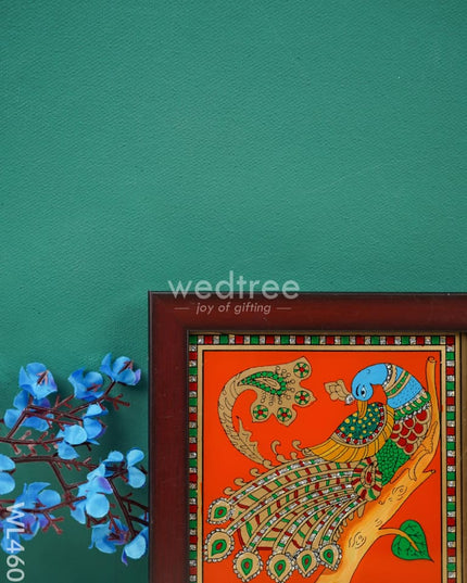 Peacock Glass Reverse Painting Frame - 4 X Inch Wl4607 Frames