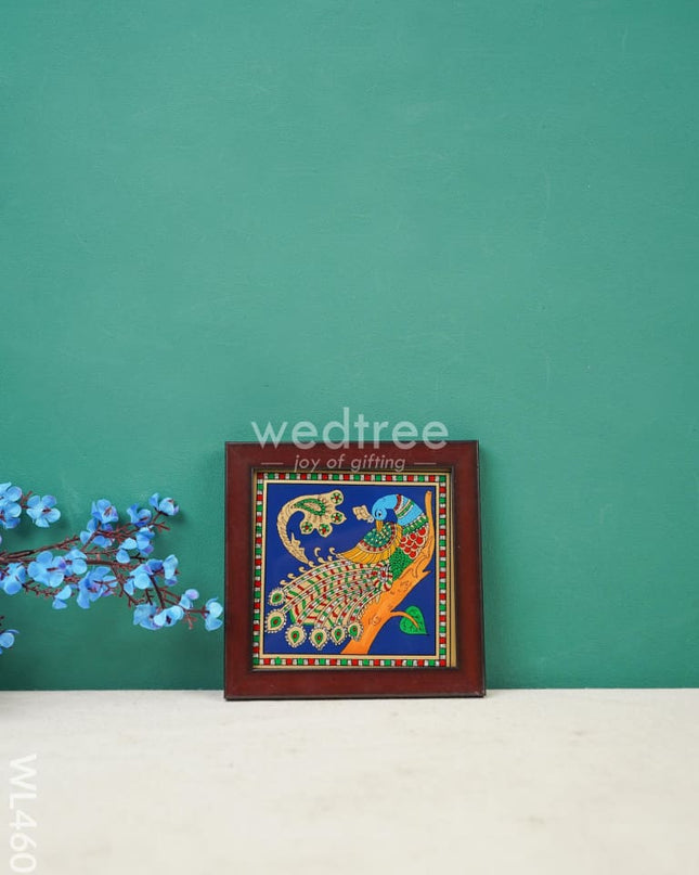 Peacock Glass Reverse Painting Frame - 4 X Inch Wl4607 Frames