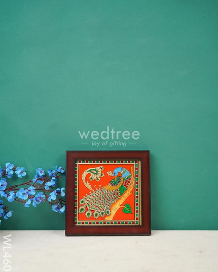 Peacock Glass Reverse Painting Frame - 4 X Inch Wl4607 Frames