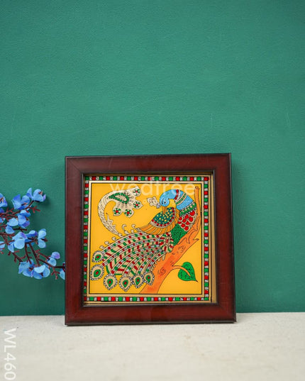 Peacock Glass Reverse Painting Frame - 4 X Inch Wl4607 Frames