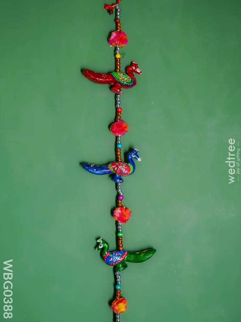 Peacock Thoran With Bells - Medium - Wbg0388 Thorans