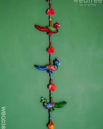 Peacock Thoran With Bells - Medium - Wbg0388 Thorans