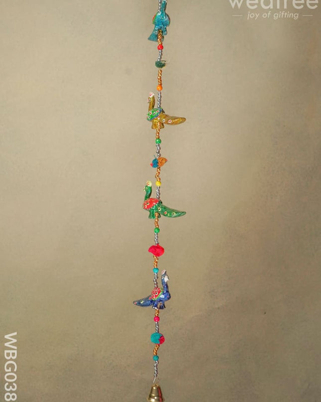 Peacock Thoran With Bells -Medium - Wbg0388 Thorans
