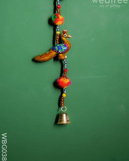 Peacock Thoran With Bells - Medium - Wbg0388 Thorans