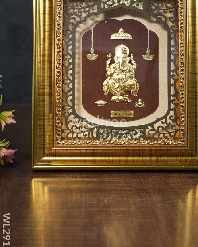 Photo Frame Gold Plated - Ganesha Wl2918 Wall Hanging Frames