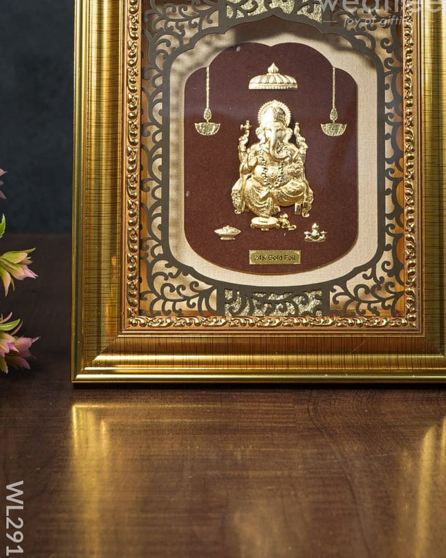 Photo Frame Gold Plated - Ganesha Wl2918 Wall Hanging Frames
