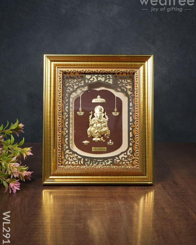 Photo Frame Gold Plated - Ganesha Wl2918 Wall Hanging Frames