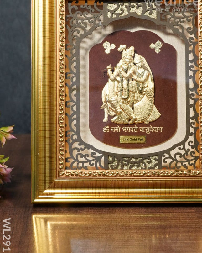 Photo Frame Gold Plated - Radha Krishna Wl2917 Wall Hanging Frames