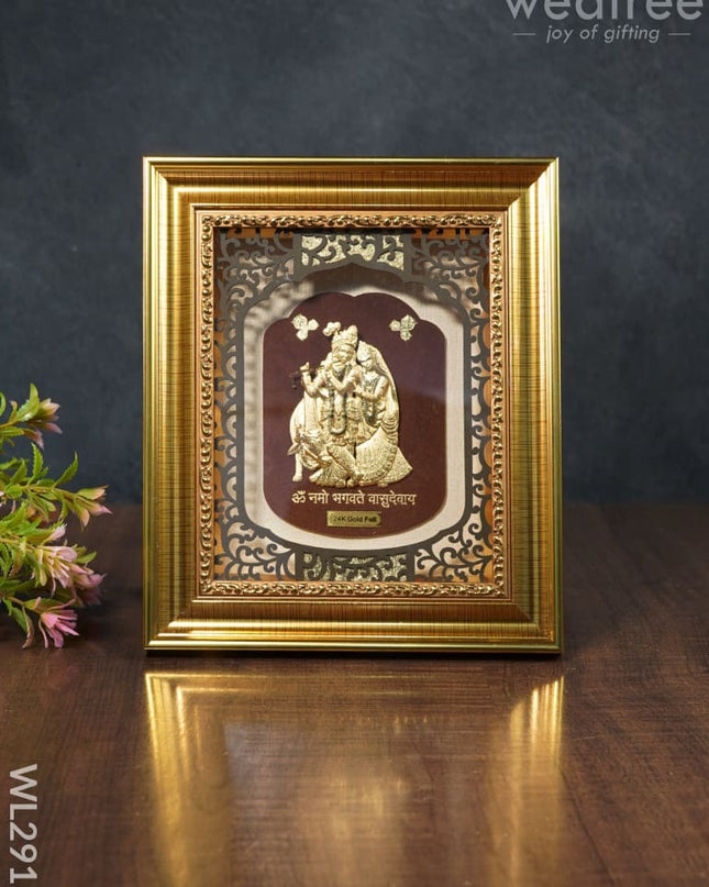 Photo Frame Gold Plated - Radha Krishna Wl2917 Wall Hanging Frames