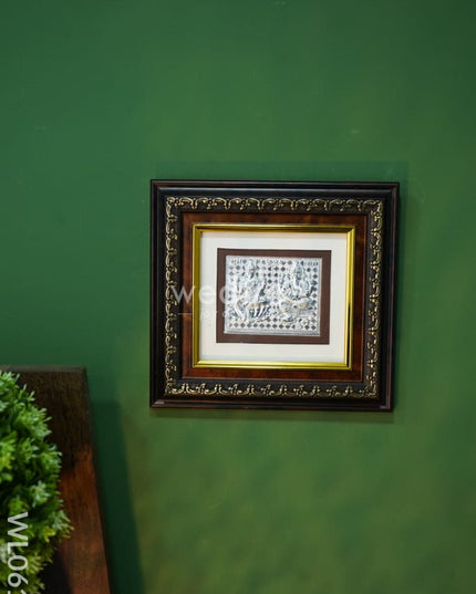 Photo Frame Silver Plated - Big Wl0616 Lakshmi Ganesha German Frame