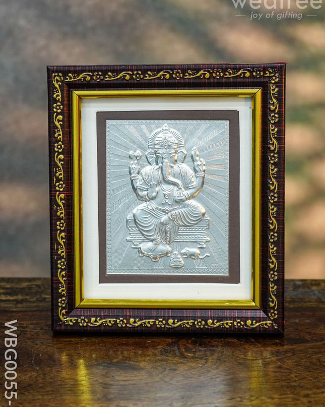 Photoframe Silver Plated - Medium Ganesha Wbg0055-2 German Photo Frame