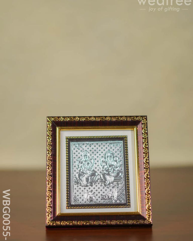 Photoframe Silver Plated - Medium Lakshmi Ganesha Wbg0055-5 German Photo Frame