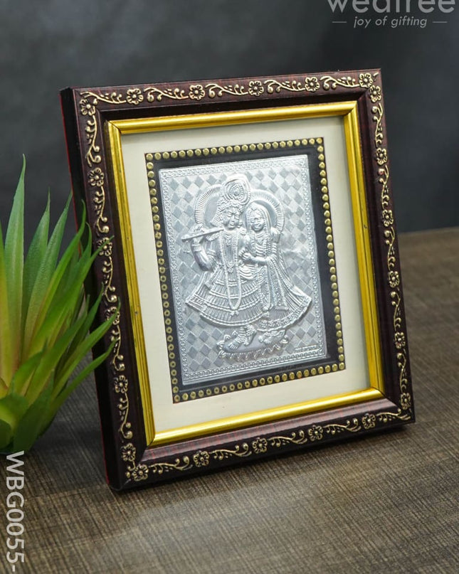 Photoframe Silver Plated - Medium Radhe Krishna- Wbg0055-7 German Photo Frame