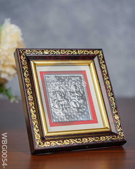 Photoframe Silver Plated - Small Lakshmi Ganesh Wbg0054-6 German Photo Frame