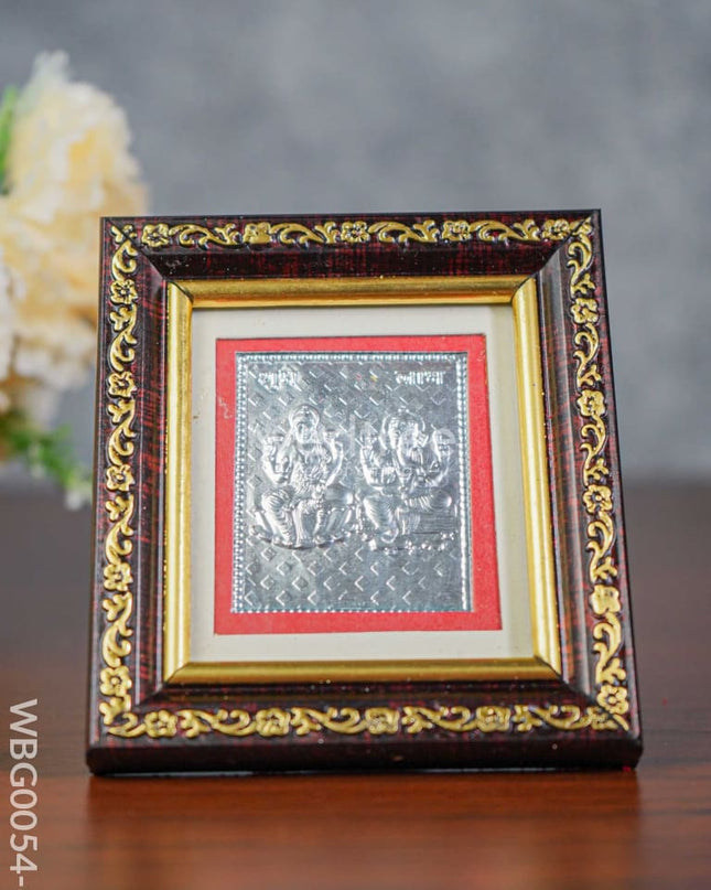 Photoframe Silver Plated - Small Lakshmi Ganesh Wbg0054-6 German Photo Frame